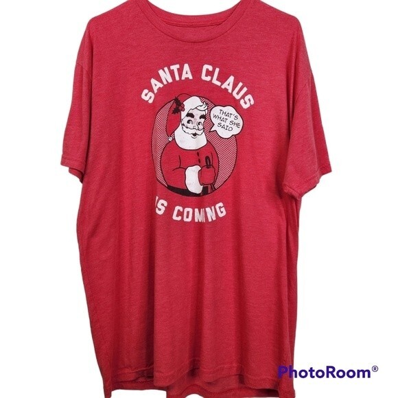 Tipsy Eleves "That's What She Said" Santa Claus Short Sleeve Tee Size XXL - Picture 1 of 5